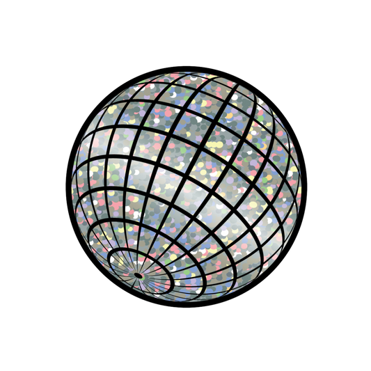 Disco Ball Glitter Sticker